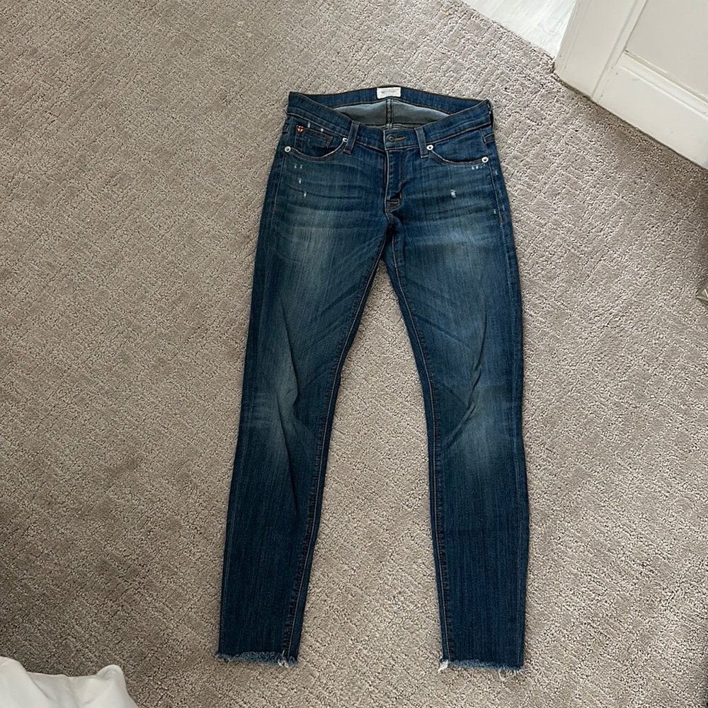 Hudson Jeans - Krista Super Skinny Raw Hem Cropped